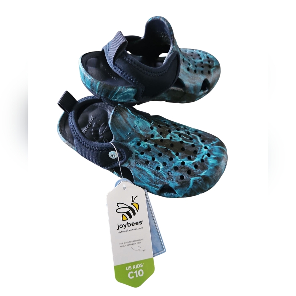 Joybes Size 10 New Kids Water‎ Shoes Blue and Black